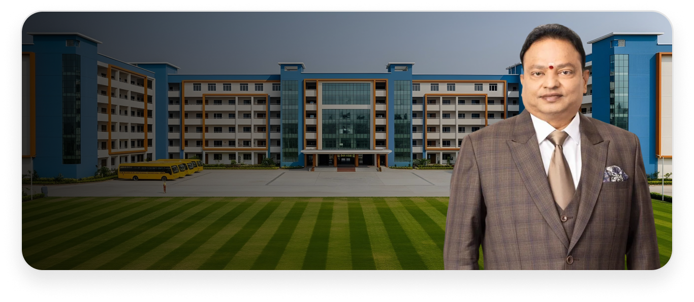 Vels University campus with Dr. Ishari K. Ganesh