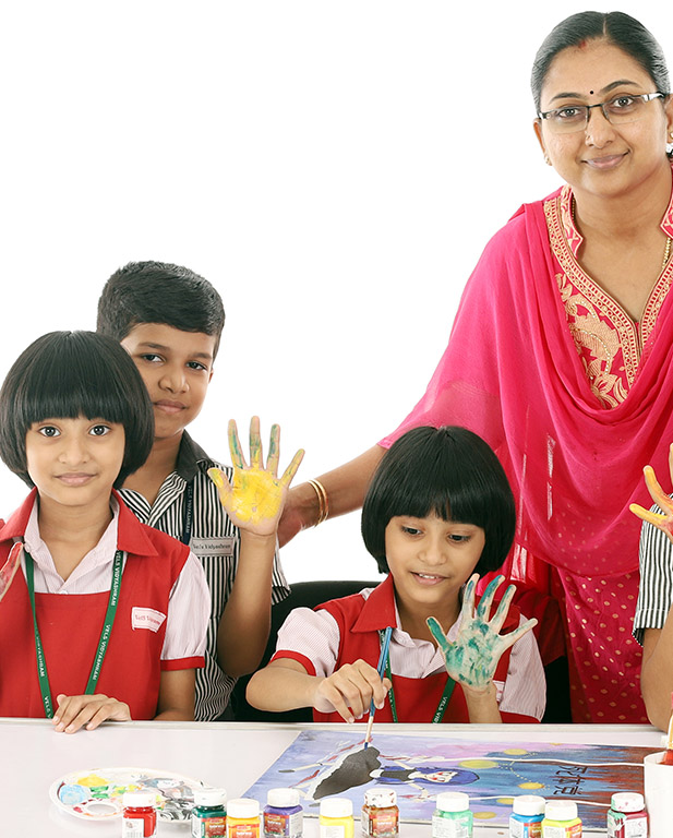 Students at Vels Vidyashram
